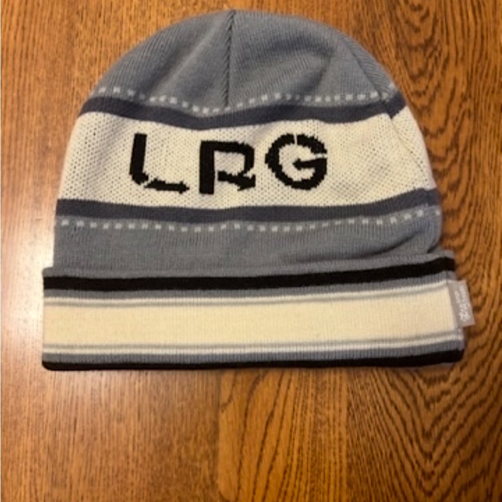 LRG Gray and Cream Beanie